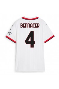 AC Milan Ismael Bennacer #4 Fotballdrakt Borte Klær Dame 2024-25 Korte ermer